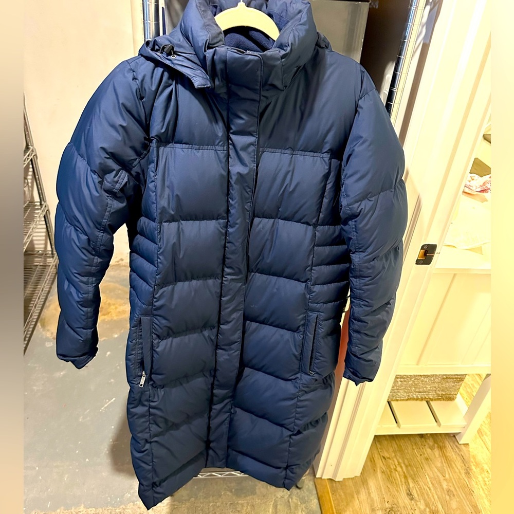 Navy Blue Patagonia Women’s Down With It Parka Jacket (size L)